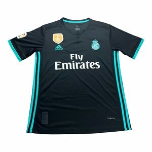 Adidas Real Madrid FIFA World Cup 2018 Soccer Black Away Jersey Adult Size Small